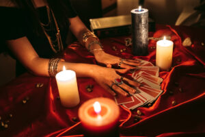 Fortune teller reading tarot Fortune teller reading tarot